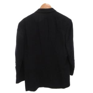 LANVIN ヴィンテージ テーラードジャケット ブレザー ウール ダブル R48-45 紺 ネイビー /FF GY50