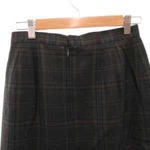 burberrys タイトスカート シルク混 チェック 9AR グレー