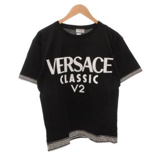ヴィンテージ Tシャツ プリント バイカラー 半袖 XS 黒 ブラック 白 ホワイト イタリア製 /FF