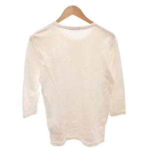 BURBERRY BLACK LABEL Tシャツ カットソー 7分袖 ホースロゴ刺繍 2 白 ホワイト /FF GY50