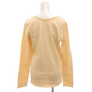 Martin Margiela 6 カットソー Tシャツ ロンT 長袖 ボートネック プリント XL ナチュラル /FF GY50