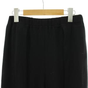 me ISSEY MIYAKE ワイドパンツ コットン混 黒 ブラック ウエストゴム フルレングス MI52JF902 /PP GY50