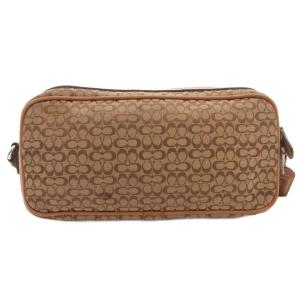COACH ミニシグネチャー ショルダーバッグ クロスボディ キャンバス レザー 茶 ブラウン 6341 /FF GY12