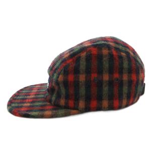 Supreme キャップ USA製 チェック マルチカラー