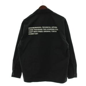 NEIGHBORHOOD 23AW クラシック ワークシャツ CLASSIC WORK SHIRT LS S 黒 ブラック 長袖