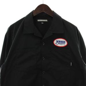 NEIGHBORHOOD 23AW クラシック ワークシャツ CLASSIC WORK SHIRT LS S 黒 ブラック 長袖