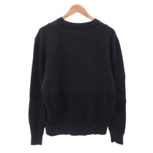 FRED PERRY トレーナー スウェット ロゴ刺繍 切替 長袖 L 紺 ネイビー /FF GY12