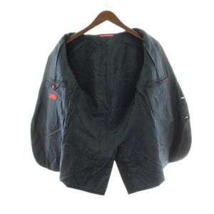 ISAIA ユナイテッドアローズ UNITED ARROWS テーラードジャケット ウール 44 ダークネイビー シングル