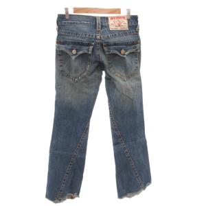 TRUE RELIGION 803 デニムパンツ ジーンズ ブーツカット カットオフ R28 S33 インディゴ /FF GY12