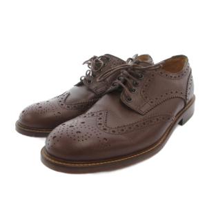 CRAFT MASTER ウィングチップシューズ レザー レースアップ ビジネス UK8 茶 ブラウン