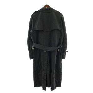 BURBERRY LONDON トレンチコート 黒 ブラック ダブル 裏地ノバチェック ロング丈 長袖 BBB15-310-29 /PP