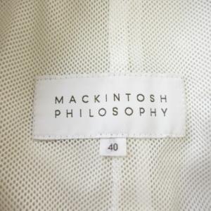 MACKINTOSH PHILOSOPHY MACKINTOSHPHILOSOPHY ステンカラーコート 40 ライトベージュ 裏地メッシュ /AO11 GY99