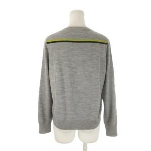 BURBERRY LONDON カーディガン ニット ジップアップ 長袖 4 グレー アーガイル チェック /CK39 GY99