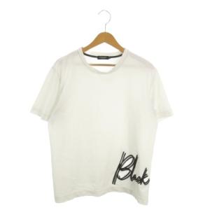 Tシャツ カットソー M 白 ホワイト 半袖 ラウンドネック ロゴ /MN36 GY99