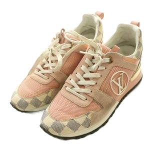 LOUIS VUITTON ランアウェイ ダミエアズール スニーカー 36.5 ピンク