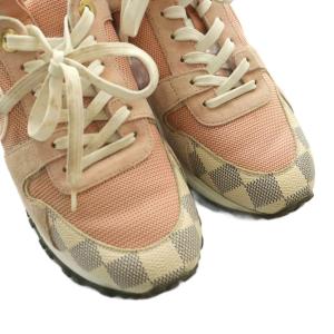 LOUIS VUITTON ランアウェイ ダミエアズール スニーカー 36.5 ピンク