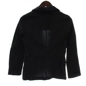 DOUBLE STANDARD CLOTHING テーラードジャケット ナイロン シングル 1B 背抜き 36 黒 ブラック /XZ GY99