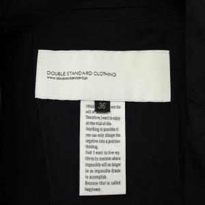 DOUBLE STANDARD CLOTHING テーラードジャケット ナイロン シングル 1B 背抜き 36 黒 ブラック /XZ GY99