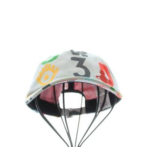 レア✨Vivienne westwood 帽子　オーブ　レザータグ　マルチカラー POSTCODES プリントキャップ マルチカラー（2026/04/12買取