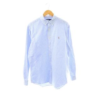 CLASSIC FIT GINGHAM OXFORD SHIRT シャツ 長袖 ギンガムチェック L ライトブルー