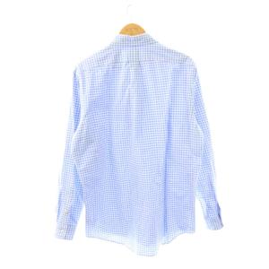 POLO RALPH LAUREN CLASSIC FIT GINGHAM OXFORD SHIRT シャツ 長袖 ギンガムチェック L ライトブルー