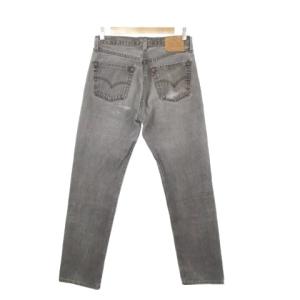 Levi's 501 デニムパンツ W32 L34 グレー ストレートレッグ ボタンフライ ダメージ加工