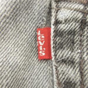 Levi's 501 デニムパンツ W32 L34 グレー ストレートレッグ ボタンフライ ダメージ加工