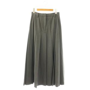 WIDE PLEATS LONG SKIRT プリーツスカート ロング グレー /HK GY20