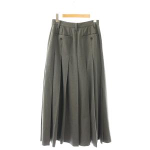 CLANE WIDE PLEATS LONG SKIRT プリーツスカート ロング グレー /HK GY20