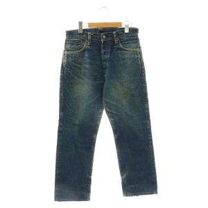 No.2 2000 デニムパンツ ジーンズ ピンクカモメ セルビッチ ボタンフライ 31×35 インディゴ