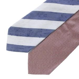MAKER'S SHIRT 鎌倉 8点セット ネクタイ シルク レギュラータイ ネイビー 赤 レッド チェック ストライプ 総柄 ワンポイント