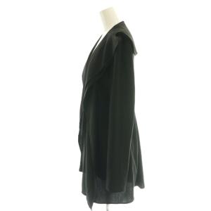 Yohji Yamamoto 長袖シャツ セーラーカラー アシンメトリー 1 ブラック