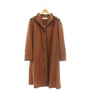 GLAMOUR ヴィンテージ スプリングコート ロング 17B2 ブラウン 茶 /HK GY35