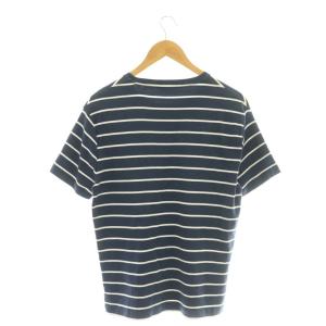 POLO RALPH LAUREN Tシャツ カットソー 半袖 ボーダー ポニー刺繍 M ネイビー ホワイト /CX GY35