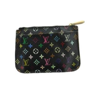 LOUIS VUITTON M93735 モノグラムマルチカラー ポシェット クレ 小物入れ ポーチ ロゴ 黒 ブラック GY35
