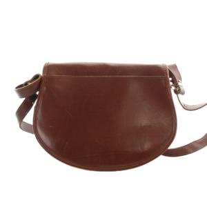 Longchamp ショルダーバッグ 斜めがけ ロゴ ポシェット レザー 茶 ブラウン GY35 /MQ