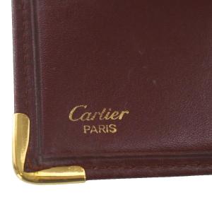 Cartier マストライン 財布 二つ折りレザー ボルドー /YO25 GY35 OH