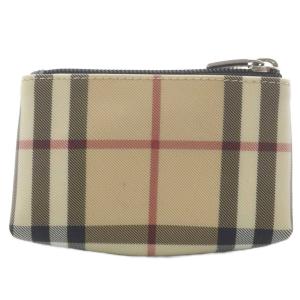 BURBERRY LONDON ミニポーチ ノバチェック PVC ベージュ /YO26 GY35