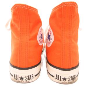 CONVERSE スニーカー 81/2 オレンジ ハイカット ロゴパッチ レースアップ /ML GY99