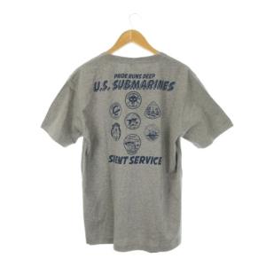 SUBMARINE Tシャツ 2XL グレー 半袖 ロゴプリント /CK27 GY99