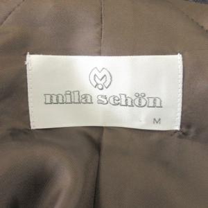 mila schon ラウンジウェア ガウン ジャケット 上着 M 紺 ネイビー 茶 ブラウン ペイズリー柄 ショールカラー