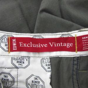 EDWIN Exclusive Vintage カーゴパンツ ミリタリーパンツ L カーキ ロング丈 KV451 /YS19