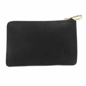 CASTELBAJAC 長財布 ウォレット 黒 ブラック エンボス加工 ジッパー開閉 /IL GY99