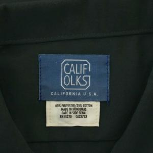 Dickies カリフォークス CALIFOLKS シャツ 緑 グリーン 半袖 ロゴ ワッペン 胸ポケット /LP GY99