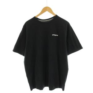 Tシャツ L 黒 ブラック ロゴ ラウンドネック 半袖 /AN10 GY99