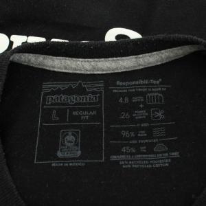 Patagonia Tシャツ L 黒 ブラック ロゴ ラウンドネック 半袖 /AN10 GY99