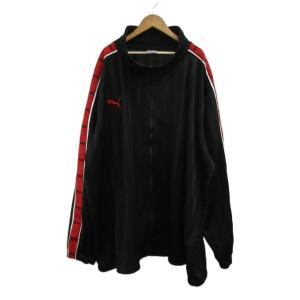 PUMA トレーニングジャケット パンツ セットアップ ジャージ X0 黒 ブラック 赤 レッド 長袖 スタンドカラー