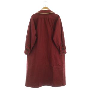 YVES SAINT LAURENT バイカラーロングコート ヴィンテージ ボルドー /MY OS GY06