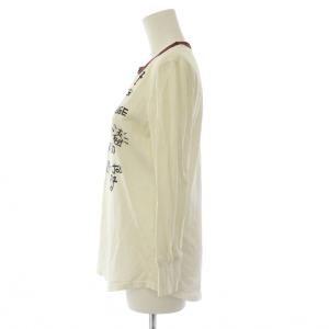 DSQUARED2 Tシャツ ロンT 長袖 ロゴ プリント ダメージ加工 M 白 ホワイト /BB GY06