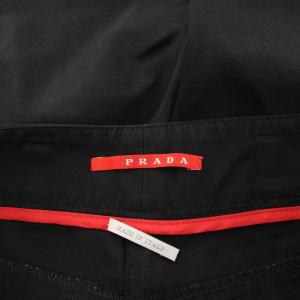 PRADA SPORT ハーフパンツ ショート ジップフライ ワンカラー 無地 40 黒 ブラック /BB GY06